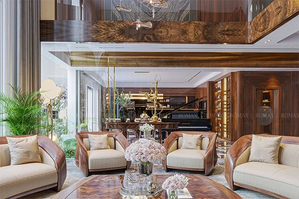 Bí Quyết Chọn Kích Thước Kệ Tivi Gỗ Óc Chó Chuẩn Đẹp Cho Phòng Khách