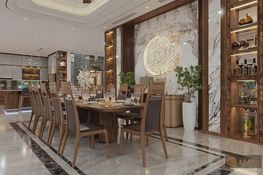 Bàn ăn gỗ óc chó BA19