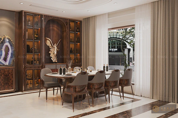 Bàn ăn gỗ óc chó BA23