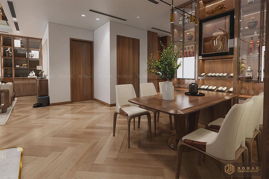 Bàn ăn gỗ óc chó BA27