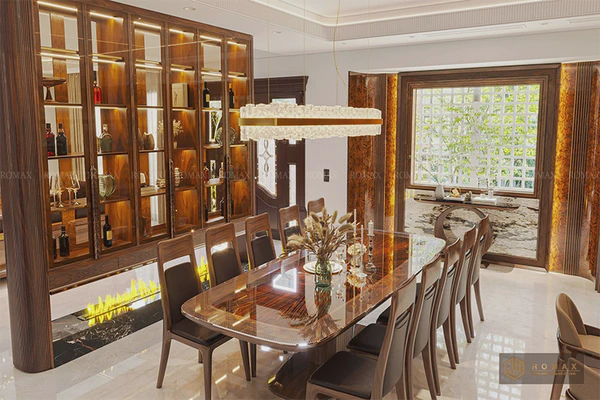 Bàn ăn gỗ óc chó BA28