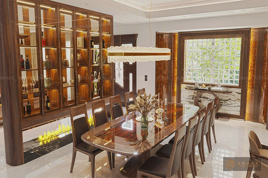 Bàn ăn gỗ óc chó BA28