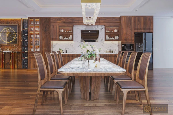 Bàn ăn gỗ óc chó BA30