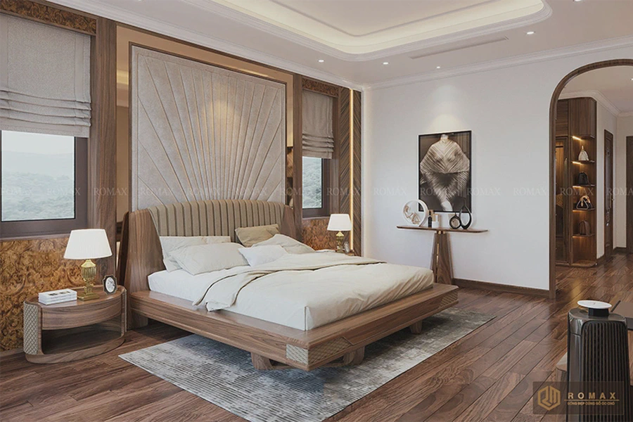 Giường ngủ gỗ óc chó GG19