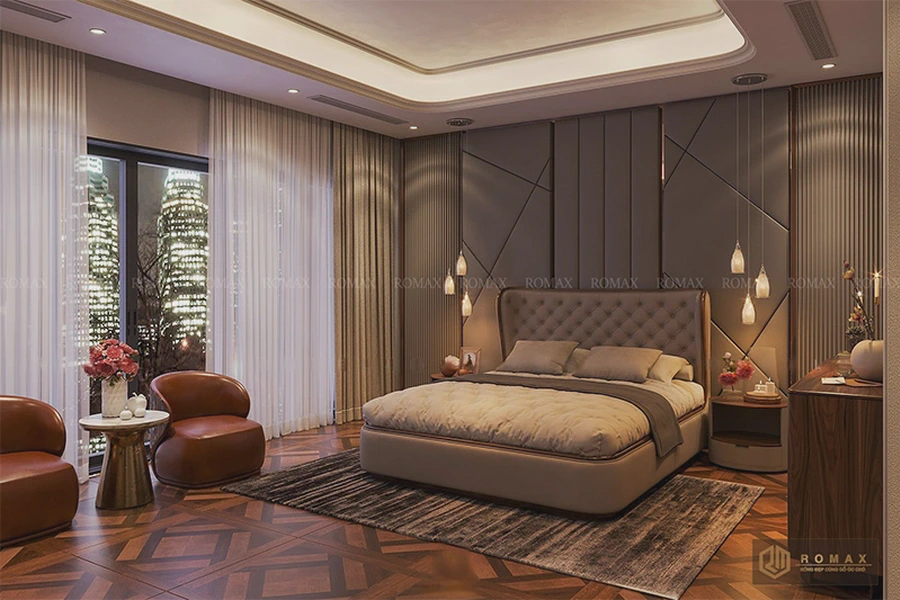 Giường ngủ gỗ óc chó GG22