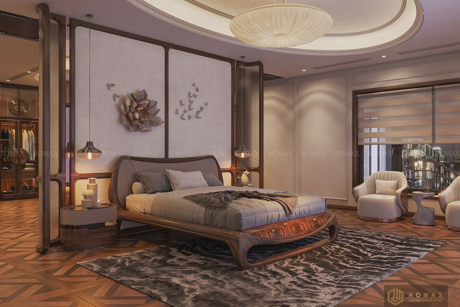 Giường ngủ gỗ óc chó GG24