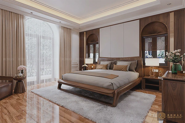 Giường ngủ gỗ óc chó GG40