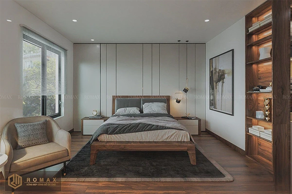 Giường ngủ gỗ óc chó gng1