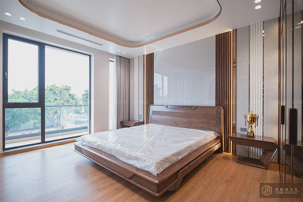 Giường ngủ gỗ óc chó gng12