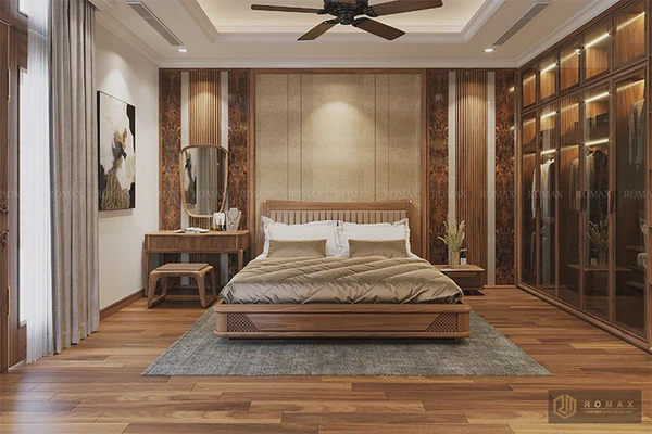 Giường ngủ gỗ óc chó gng5