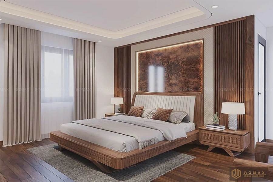 Giường ngủ gỗ óc chó gng7