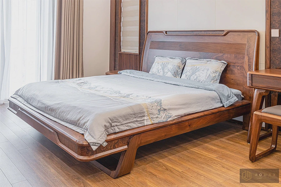 Giường ngủ gỗ óc chó gng8