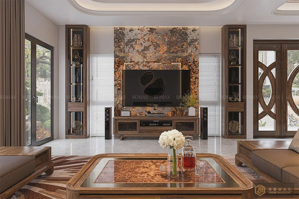 Kệ tivi gỗ óc chó KTV17