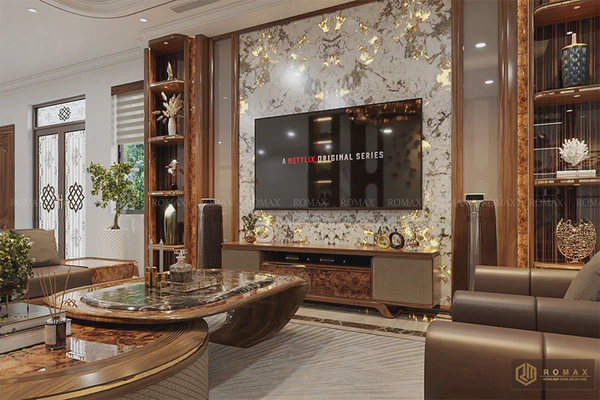 Kệ tivi gỗ óc chó KTV19