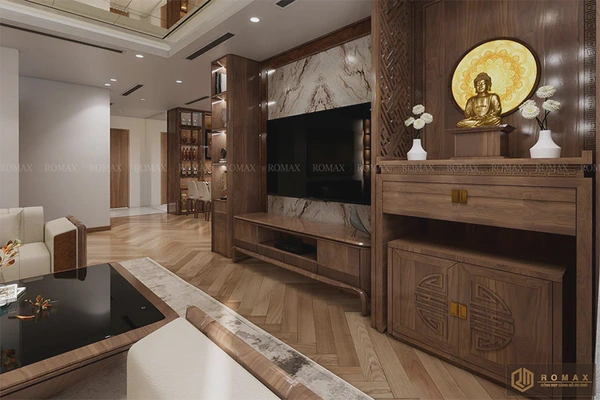 Kệ tivi gỗ óc chó KTV27