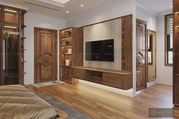 Kệ Tivi gỗ óc chó ktv5