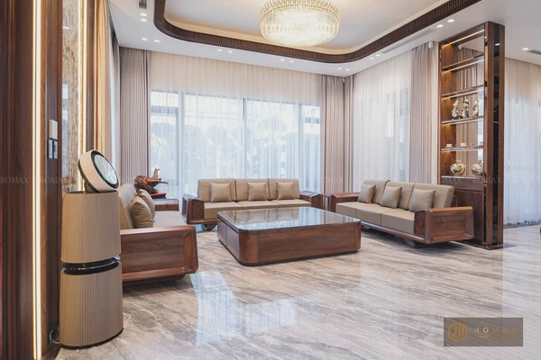 Sofa gỗ óc chó sp13