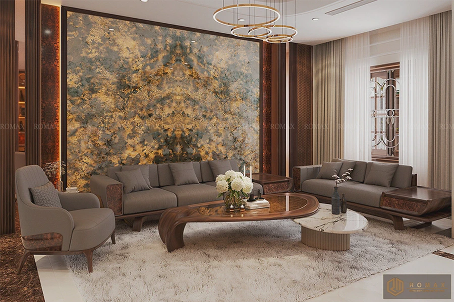 Sofa gỗ óc chó SF23