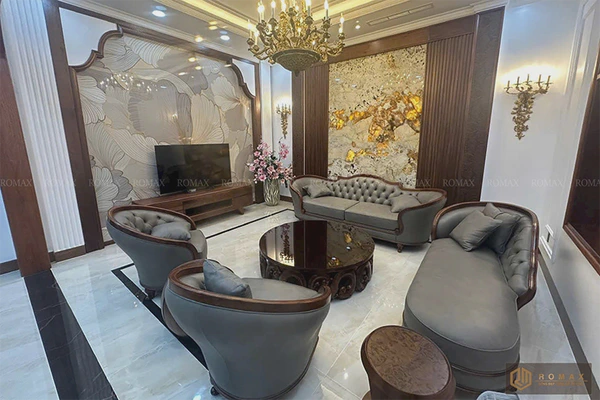 Sofa gỗ óc chó SF37