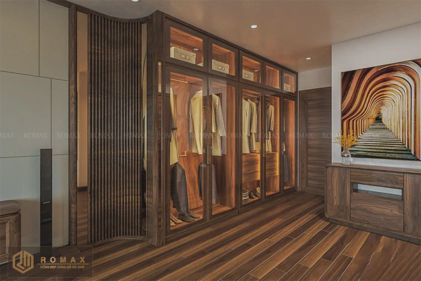 Tủ quần áo gỗ óc chó TQA1