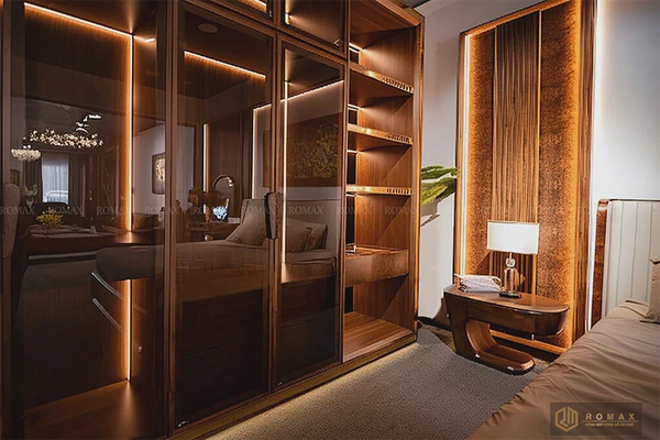 Tủ quần áo gỗ óc chó TQA3