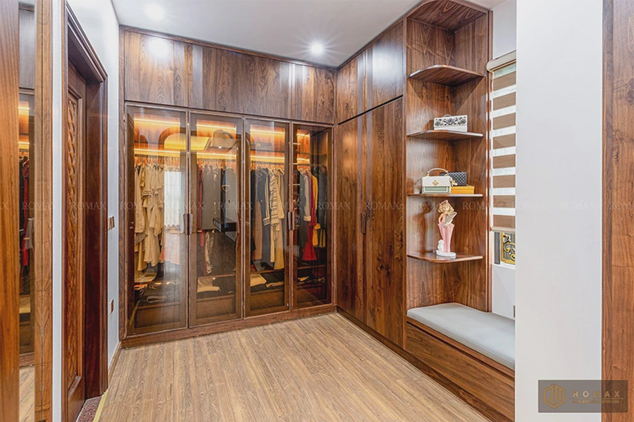 Tủ quần áo gỗ óc chó TQA8