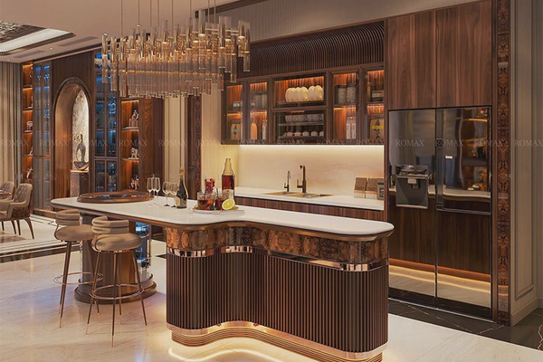 Tủ bếp gỗ óc chó TB24