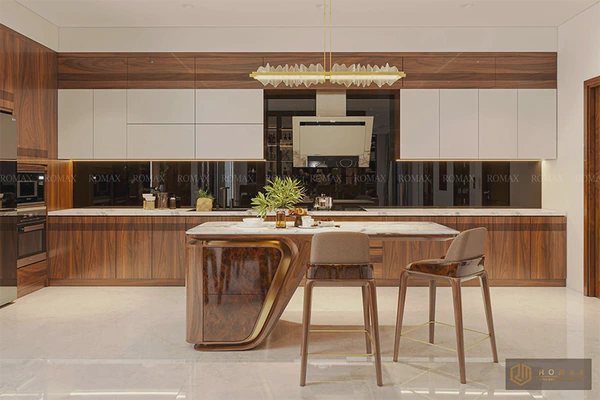 Tủ bếp gỗ óc chó TB28