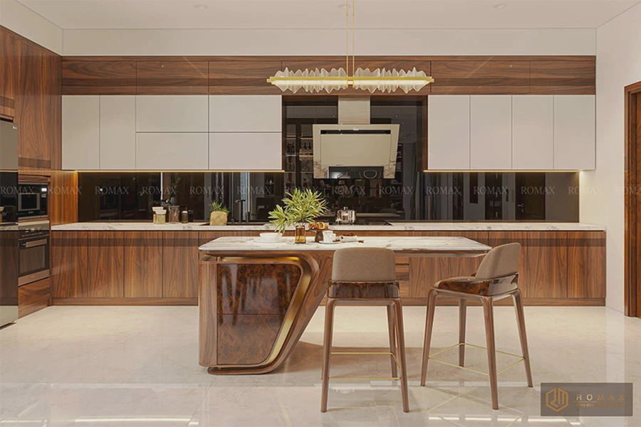 Tủ bếp gỗ óc chó TB28