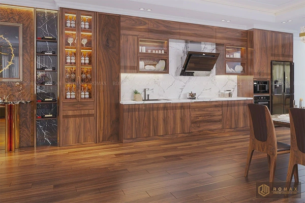 Tủ bếp gỗ óc chó TB30