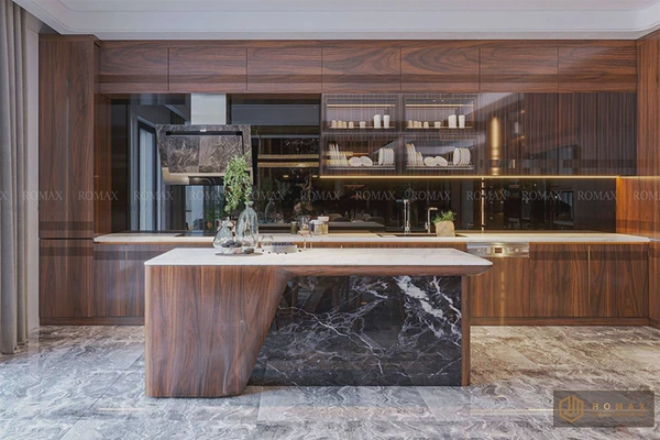 Tủ bếp gỗ óc chó TB31