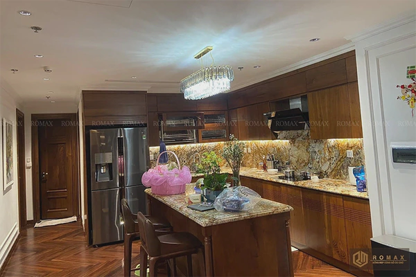 Tủ bếp gỗ óc chó TB35