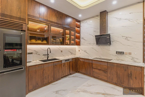 Tủ bếp gỗ óc chó TB8